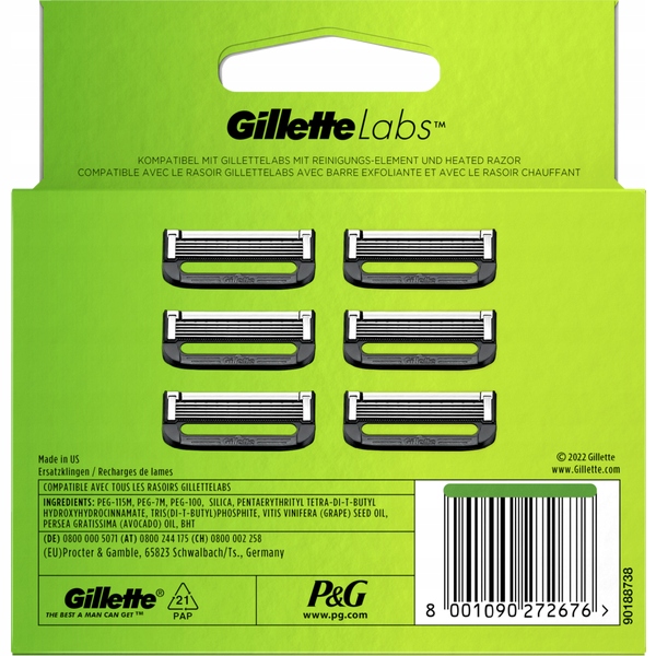 Wkłady do maszynek Gillette Labs 6 szt.