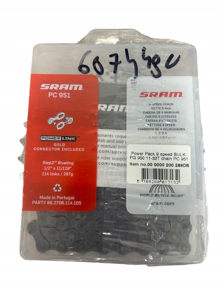 SRAM 9 rzędów Power Pack kaseta PG950 11-32T i łańcuch PC951 114 ogniw