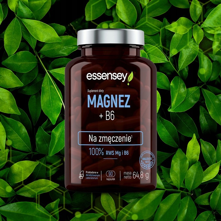 MAGNEZ 100% RWS COMPLEX 4 FORMY + WITAMINA B6 ZMĘCZENIE SKURCZE CYTRYNIAN