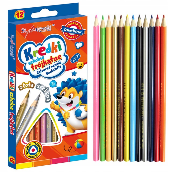 WYPRAWKA SZKOLNA KLASY 0-3 BAMBINO 15 ELEMENTÓW, ZESTAW PRZYBORÓW SZKOLNYCH