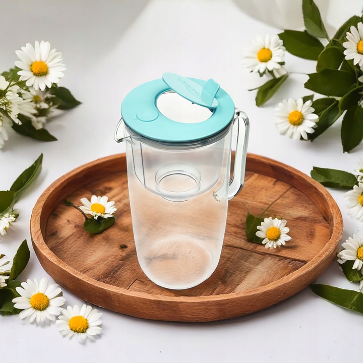 Szklany dzbanek filtrujący Sonata Niebieski + 6 wkładów UniX