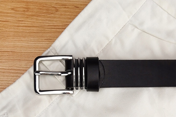 Pasek skórzany CZARNY DAMSKI SKÓRA NATURALNA 130CM GRACIO