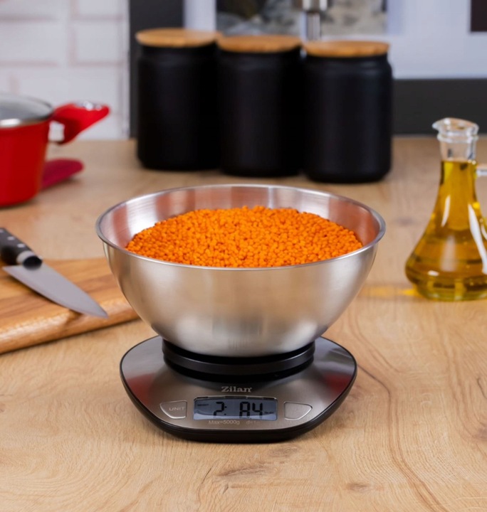 ELEKTRONICZNA PREZYZYJNA WAGA KUCHENNA 5KG MISA 2L