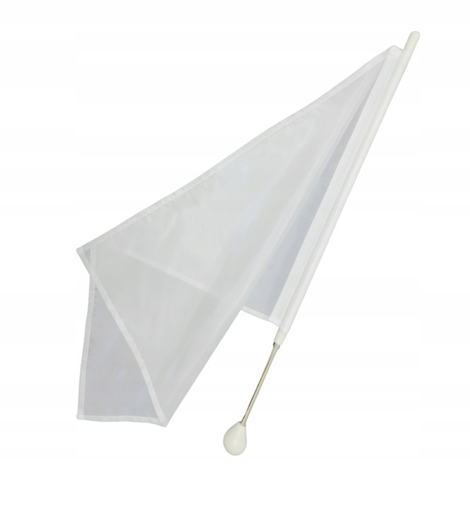 Flaga mażoretkowa BELTI FMT3 Z3 biała 70 cm (51 x 66)