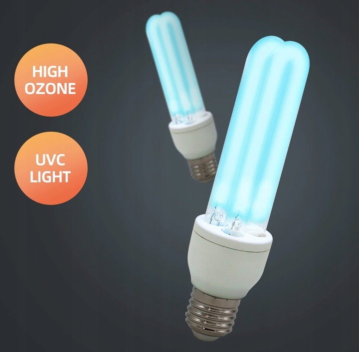 STERYLIZATOR ŻARÓWKA UVC BAKTERIOBÓJCZA 25W E27