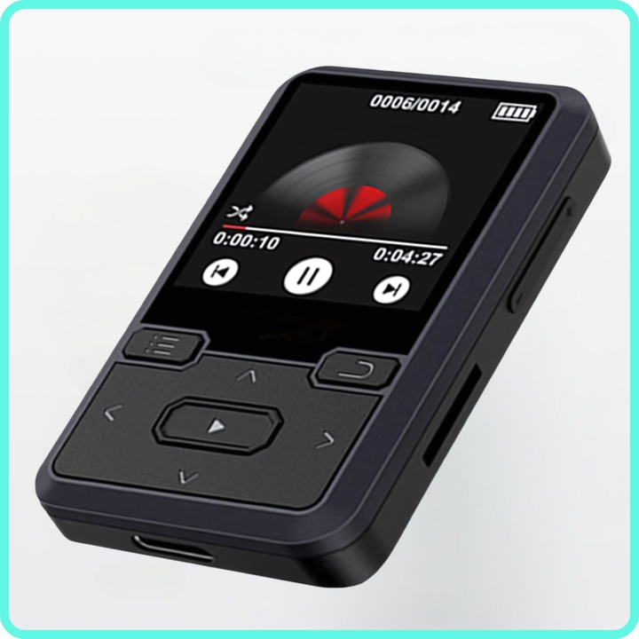 Odtwarzacz MP3 Bluetooth Przenośny 32GB Muzyka Radio fm Krokomierz
