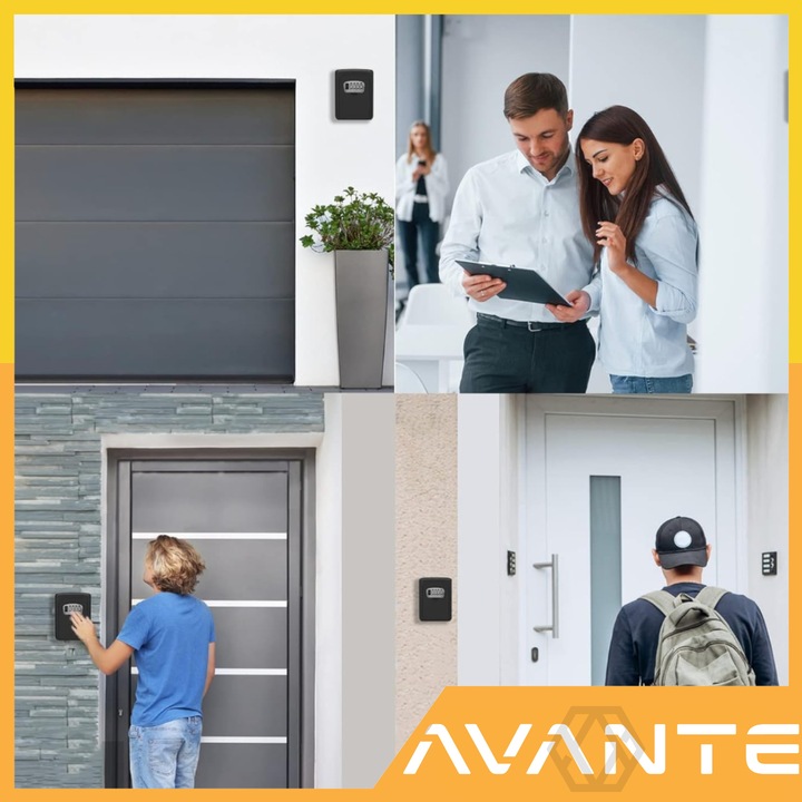 METALOWY SEJF ŚCIENNY NA KLUCZE SKRZYNKA SZAFKA SCHOWEK KASETKA Booking bnb