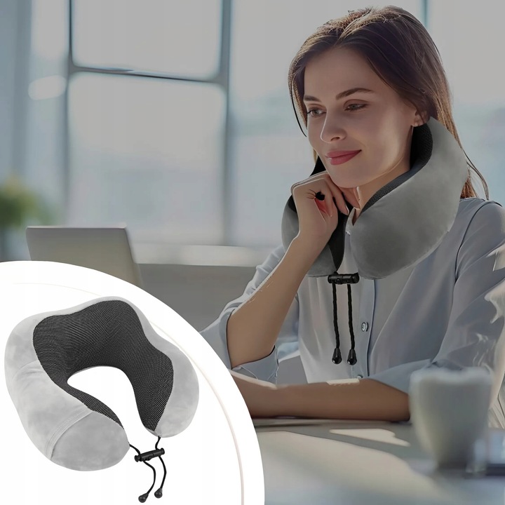 PODUSZKA PODRÓŻNA TURYSTYCZNA NA SZYJĘ ZAGŁÓWEK DO SAMOCHODU MEMORY