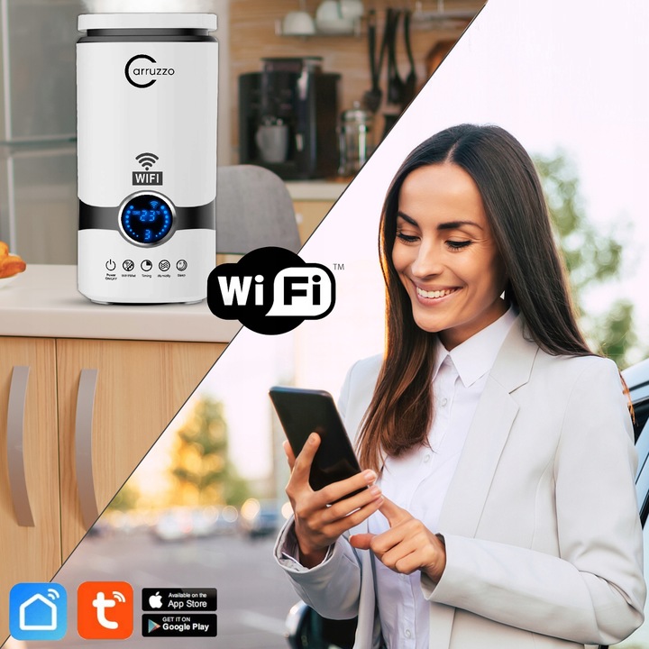 Nawilżacz powietrza SMART HOME WIFI automatyczny AROMATERAPIA OLEJKI PILOT