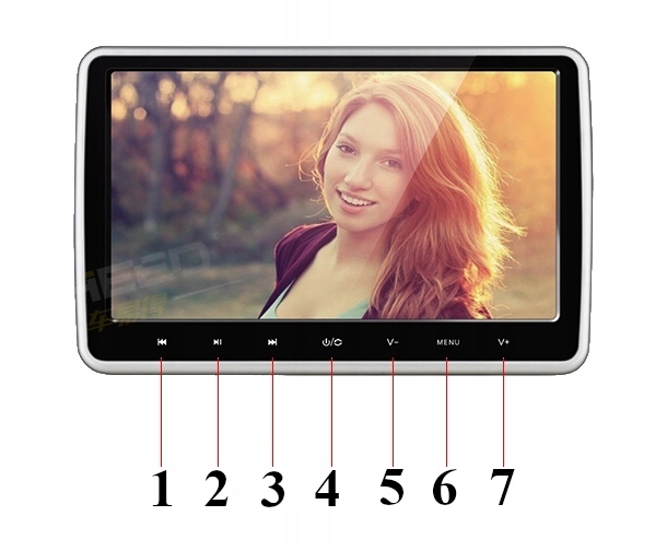 DVD NA ZAGŁÓWKI SAMOCHODOWE EKRANY 10'' USB SD GRY