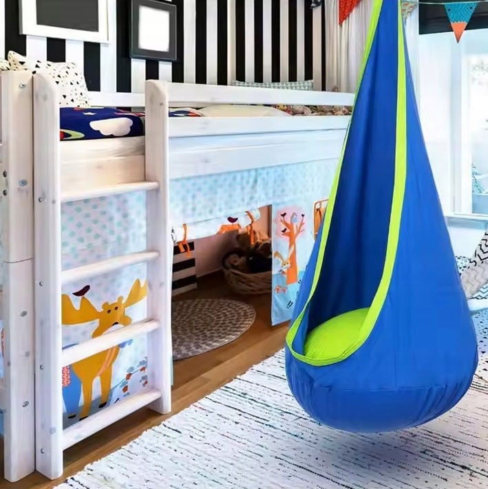 KOKON HUŚTAWKA FOTEL WISZĄCY DLA DZIECI + MOCOWANIE DO POKOJU OGRODU 100KG