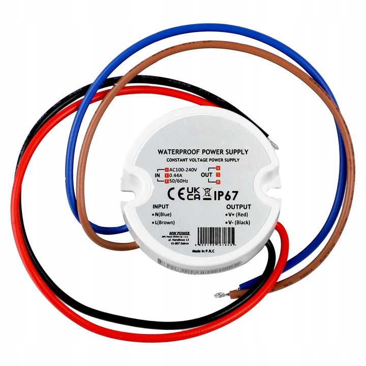 Zasilacz LED 12V 30W 2.5A Do Puszki Tranformator Dopuszkowy Do Taśm