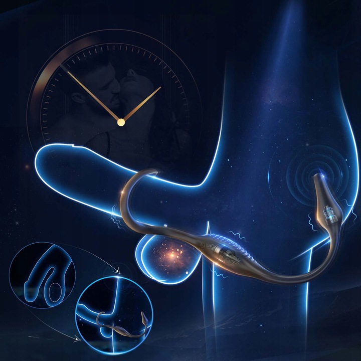 Masażer prostaty Cock Ring 7 trybów wibracji