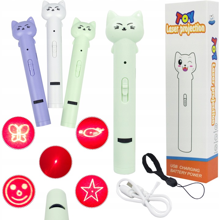 PROJEKTOR LASEROWY WSKAŹNIK LASEROWY LATARKA 3W1