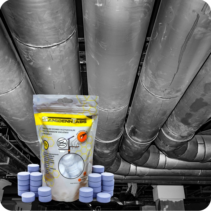 Tabletki bio bakterie do szamba oczyszczalni SANIDENN TAB 52 zapas na