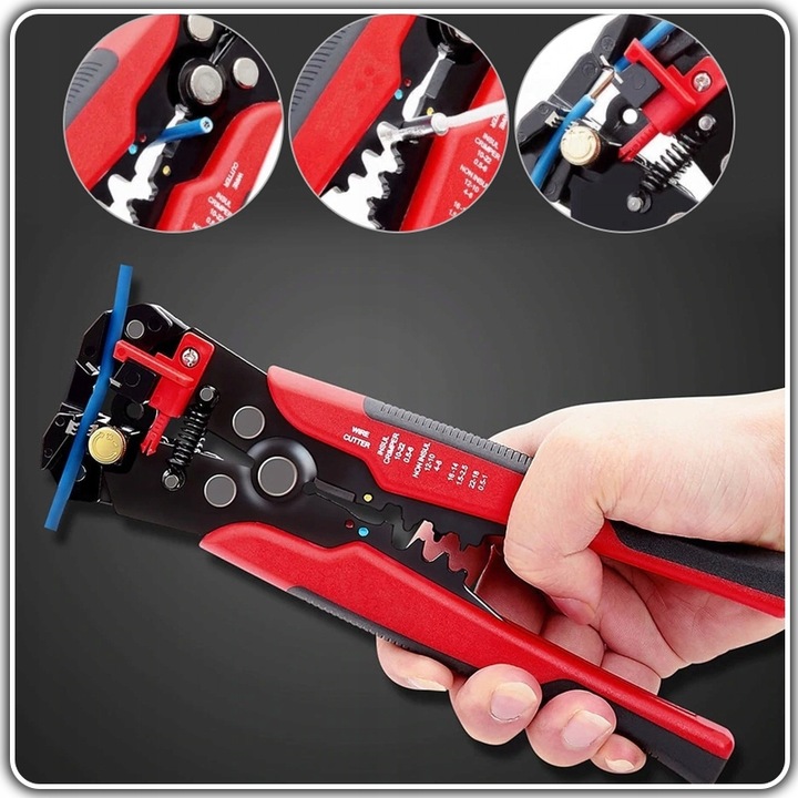 ZACISKARKA KONEKTORÓW KOŃCÓWEK ŚCIĄGACZ IZOLACJI +1300 szt. TULEJEK