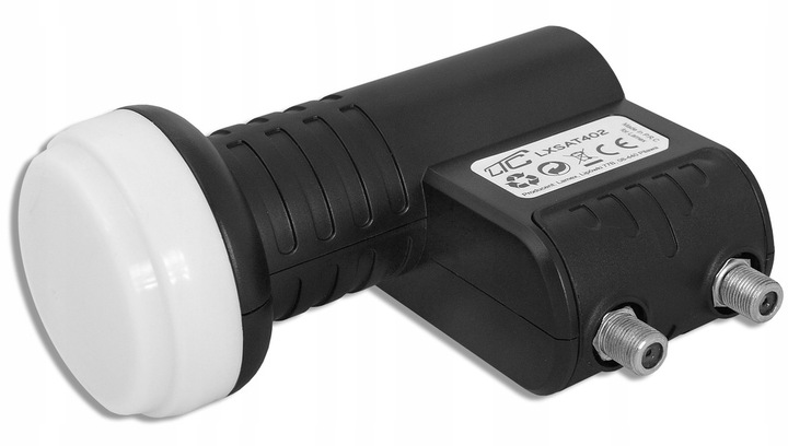 KONWERTER SATELITARNY 4K PODWÓJNY TWIN 2 GNIAZDA WTYKI GRATIS