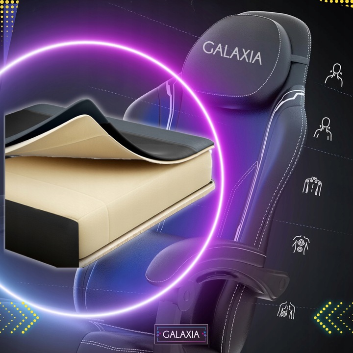 FOTEL GAMINGOWY BIUROWY Obrotowy Kubełkowy Krzesło Gamingowe Z Podnóżkiem