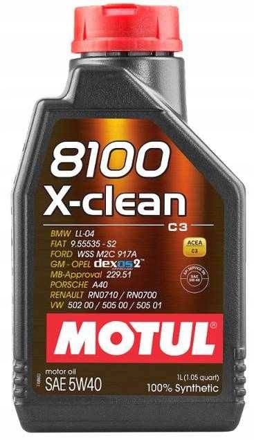 Olej MOTUL 5W40 1L 8100 X-CLEAN C3