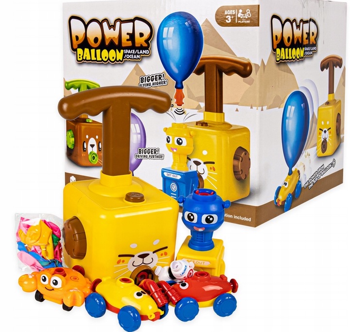 Aerodynamiczny samochód wyrzutnia balonów samochody KRAB 12 X BALON