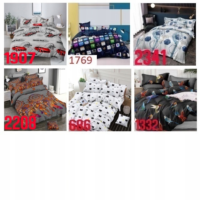 Pościel 160x200 Komplet Pościeli Zestaw +2x Poszewka 70x80 Dużo Wzorów