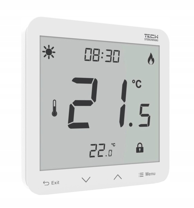 STEROWNIK REGULATOR POKOJOWY PROGRAMATOR ST-297z v3 PRZEWODOWY 230V BIAŁY