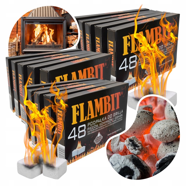 PODPAŁKA DO KOMINKA PIECA GRILLA x720 KOSTEK BIAŁA ROZPAŁKA GRILA