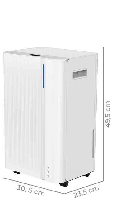 Osuszacz Powietrza Cube Pochłaniacz Wilgoci 20L Jonizacja WIFI 50 m2