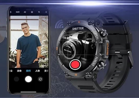 Zegarek męski SMARTWATCH Rubicon ROZMOWY KROKI SMS 360x360 MENU PL