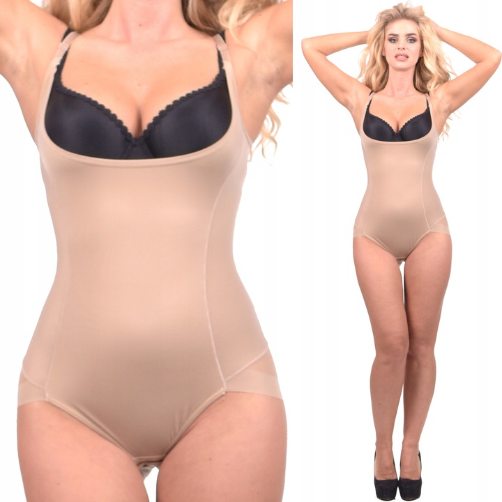 BODY jak gorset CZARNE wyszczuplające modelujące majtki SIZE PLUS fenome
