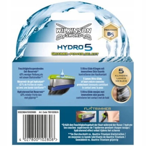 4x Wkłady Nożyki WILKINSON Hydro 5 Groomer Skin Protection 4in1