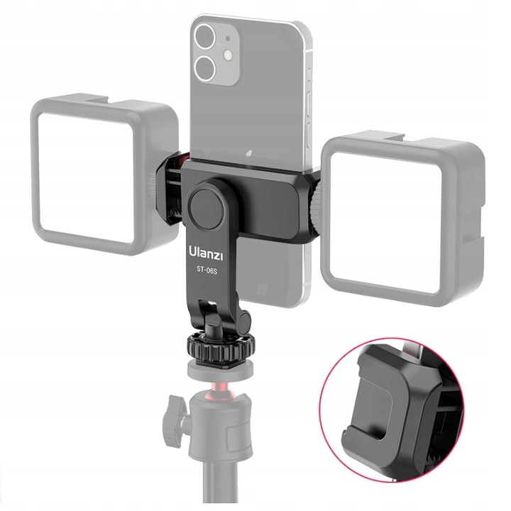 UCHWYT NA TELEFON DO STATYWU APARATU LAMPY RING