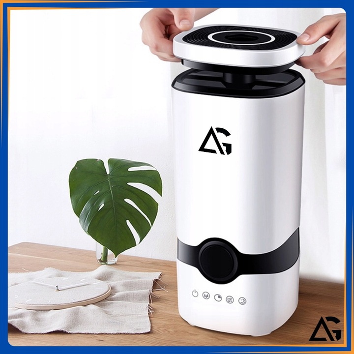 NAWILŻACZ POWIETRZA JONIZATOR AROMATERAPIA DYFUZOR TIMER PILOT I 12x OLEJKI