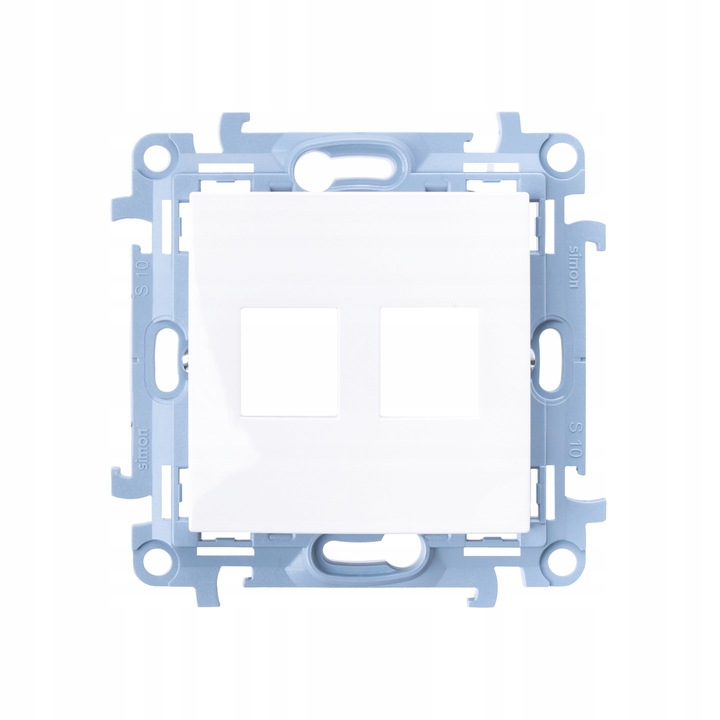 Simon 10 Gniazdo internetowe komputerowe pojedyncze RJ45 kat.5e, biały