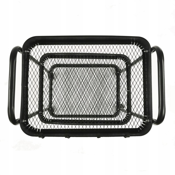 Wózek kuchenny łazienkowy na kółkach z kółkami czarny regał szafka