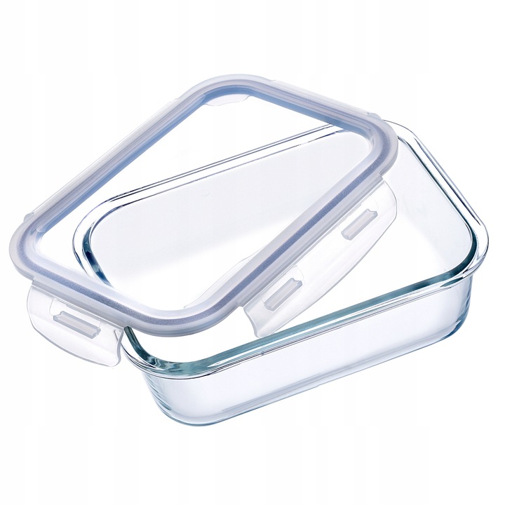 6x SZKLANE POJEMNIKI NA ŻYWNOŚĆ POJEMNIK LUNCHBOX DO LODÓWKI MIKROFALI