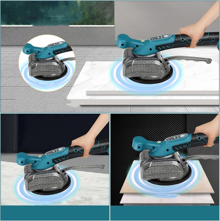 PRZYSSAWKA WIBRACYJNA DO PŁYTEK WIBRATOR DO POZIOMOWANIA 2000mAh 21V