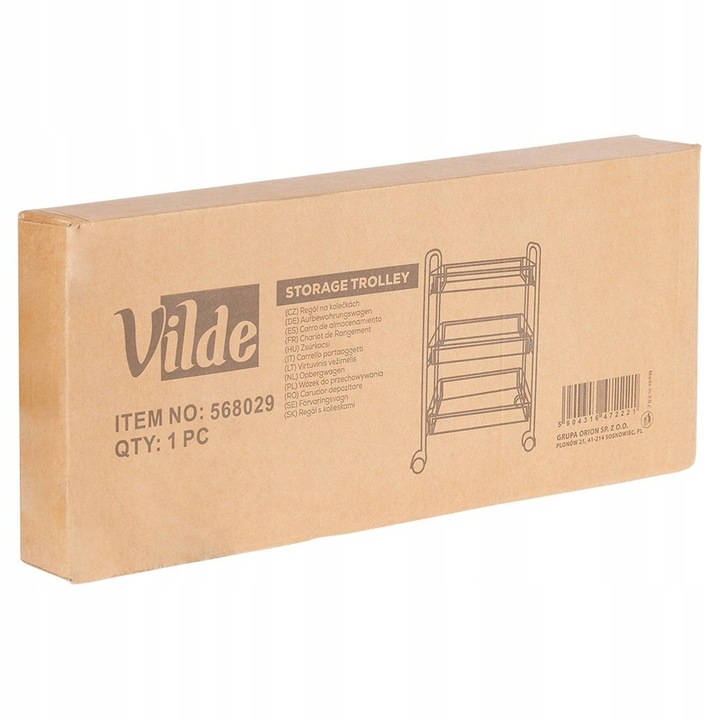 Wózek NA KÓŁKACH mobilny regał kuchenny łazienkowy 3 poziomowy szafka