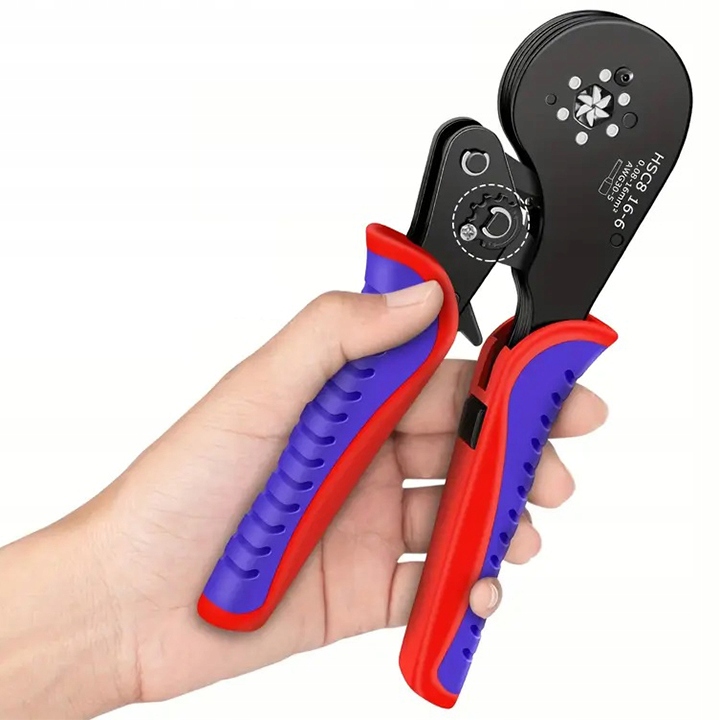 ZACISKARKA PRASKA DO TULEJEK KONEKTORÓW KABLI 0,08 -16 ² SZEŚCIOKĄTNA