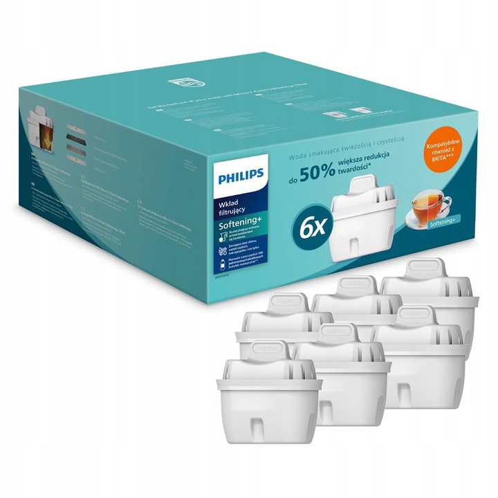 Filtr do dzbanka PHILIPS Micro XClean Softening wkład filtrujący 6