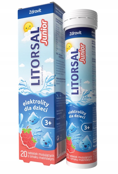 4x ZDROVIT LITORSAL JUNIOR 20 tabletek musujących