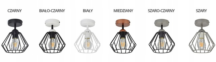 LAMPA WISZĄCA SUFITOWA ŻYRANDOL PLAFON LOFT 724-P1