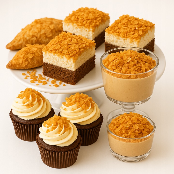 Prażynka francuska do tortu posypka waflowa dekoracje CHRUPKA 2Litry