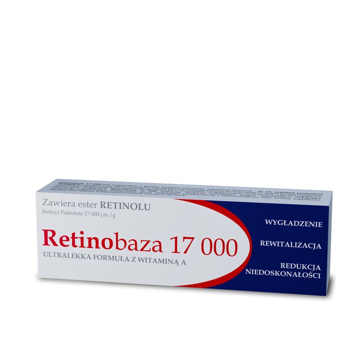 KREM z Witaminą A Retinobaza 17000 - Wygładzający Rewitalizujący 1%