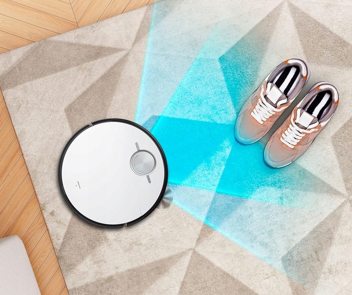 ROBOT SPRZĄTAJĄCY 2W1 LASER SAMOOPRÓŻNIAJĄCY MOPUJĄCY NAJMOCNIEJSZY 8000PA