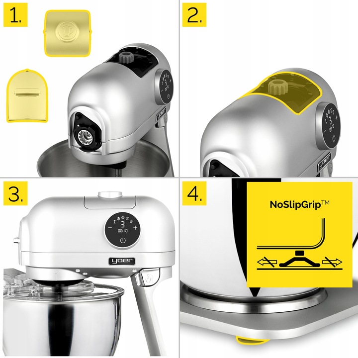 Robot kuchenny Planetarny Yoer Wielofunkcyjny 2200W misa 5,5L +39