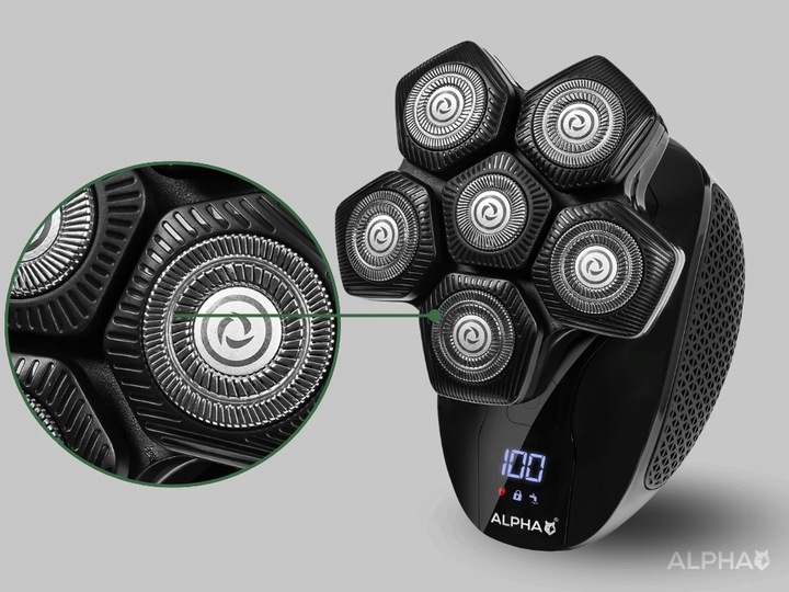 Golarka Męska Alpha 5W1 Maszynka + Trymer do Golenia Brody, Włosów i