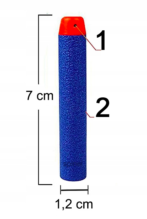 200 STRZAŁEK DO WYRZUTNI ELITE NERF NABOJE NERFÓW