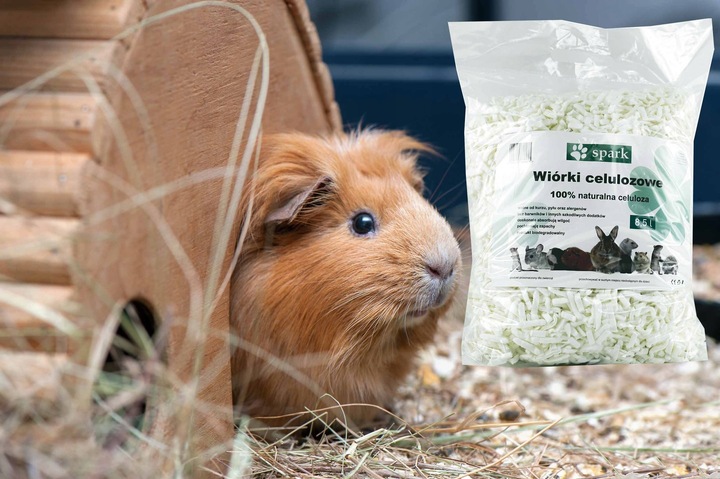 Wiórki Podłoże Celulozowe SPARK Ściółka Dla Królika Gryzoni 17l Żwirek
