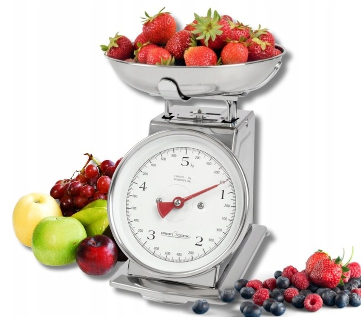 WAGA KUCHENNA MECHANICZNA TRADYCYJNA Z MISKĄ FUNKCJA TAROWANIA STALOWA